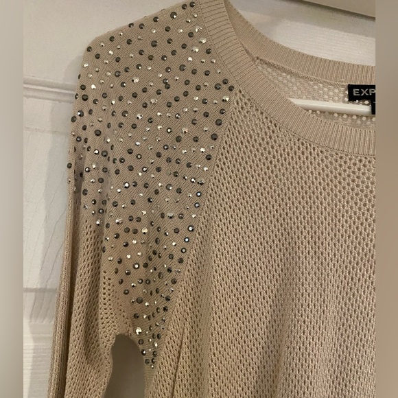 Express Rhinestone Top M - Picture 3 of 4